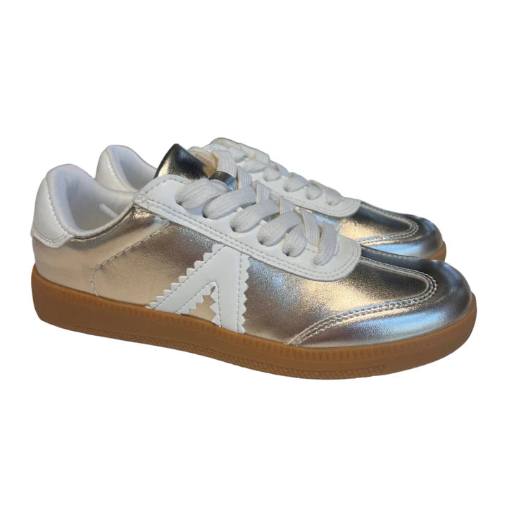 Little Baker Metallic Sneaker, Gold
