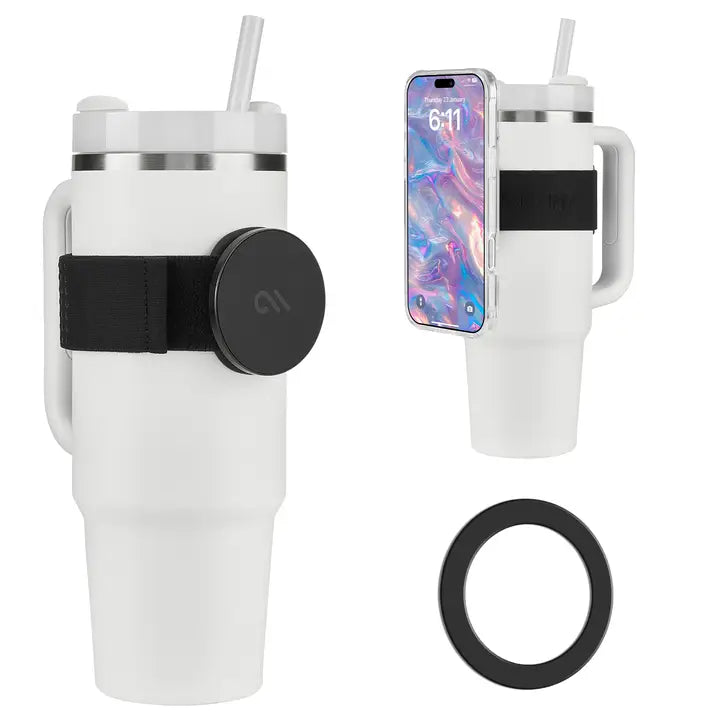 Magnetic Tumbler / Water Bottle Phone Holder