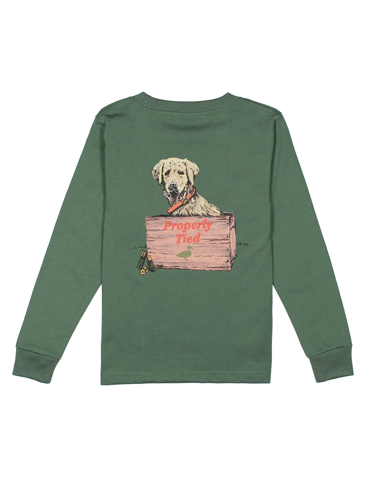 Boys Little Shot LS, Fern Green