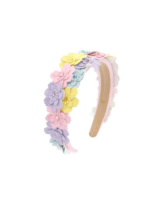 Multi Flower Leather Headband (2 colors)