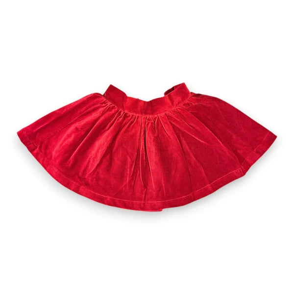 Sofie Red Velvet Skirt