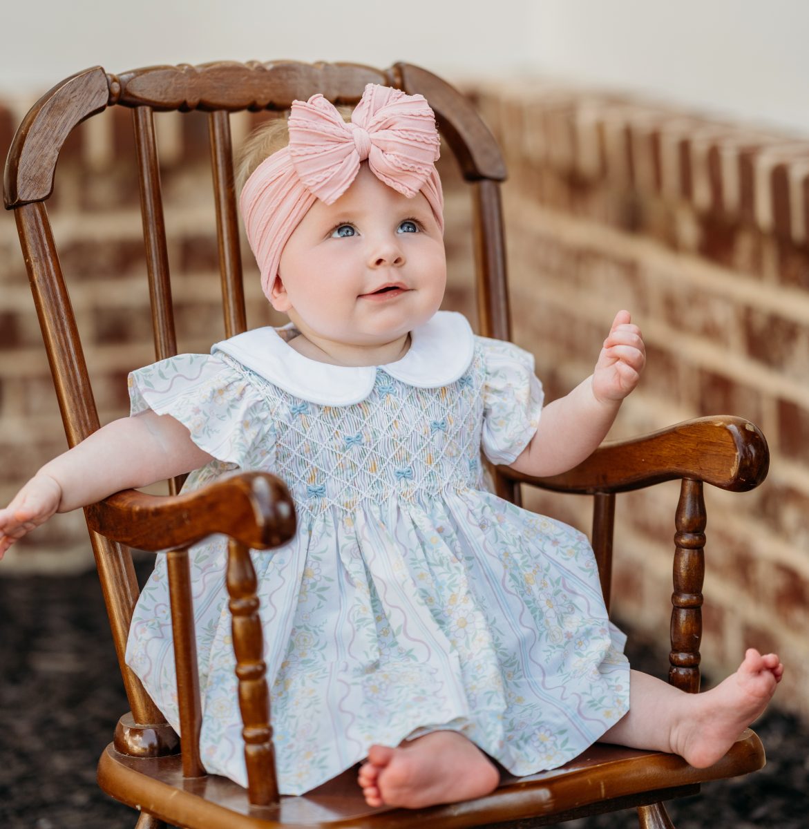 Spring Bouquet Smocked Bloomer Set