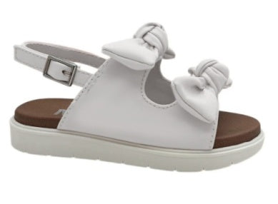 Stefanni Bow Sandal, White