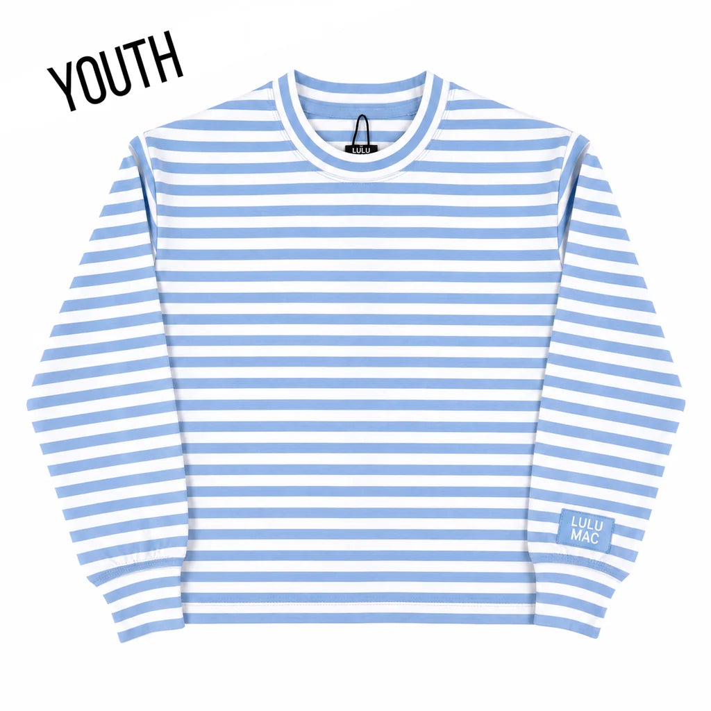 LULU MAC Stripe Long Sleeve Top, Blue