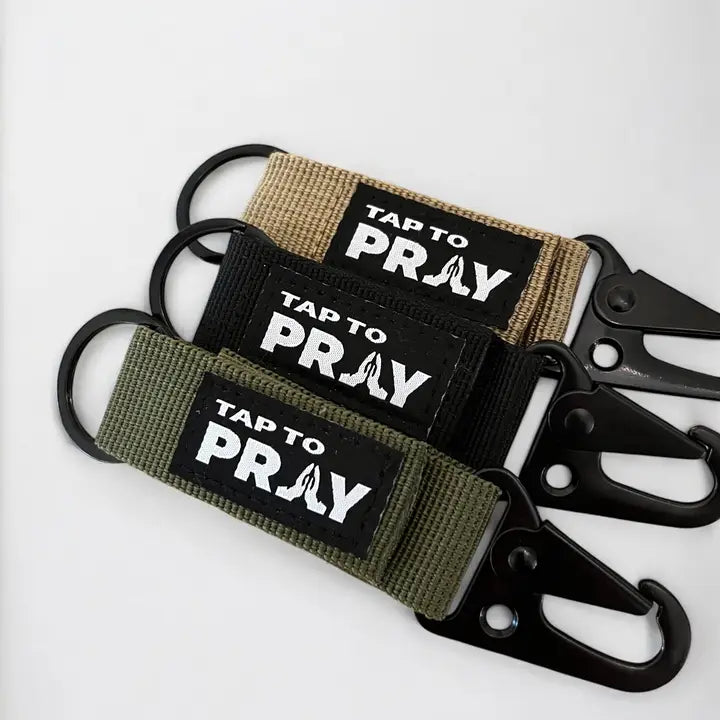 Tap To Pray™ - Tactical Carabiner Keychain (Color Options)