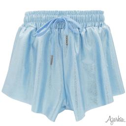 Shimmer Butterfly Short, Light Blue