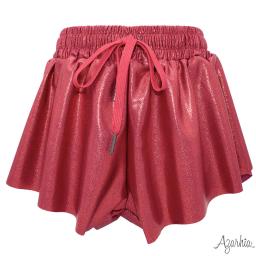 Shimmer Butterfly Short, Maroon