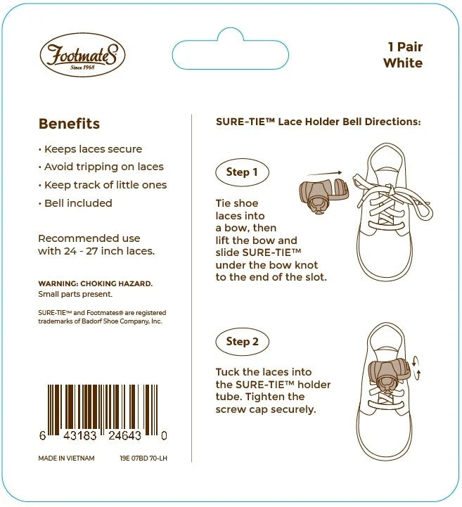 Footmates Sure-Tie Lace Holder Bell