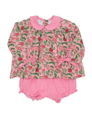 Mary Charlotte Petalberry Bloomer Set, Pink