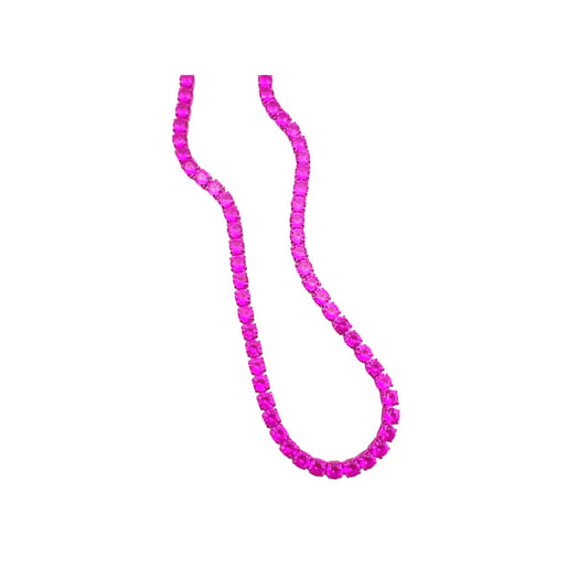 Barbie Link Necklace, fuchsia