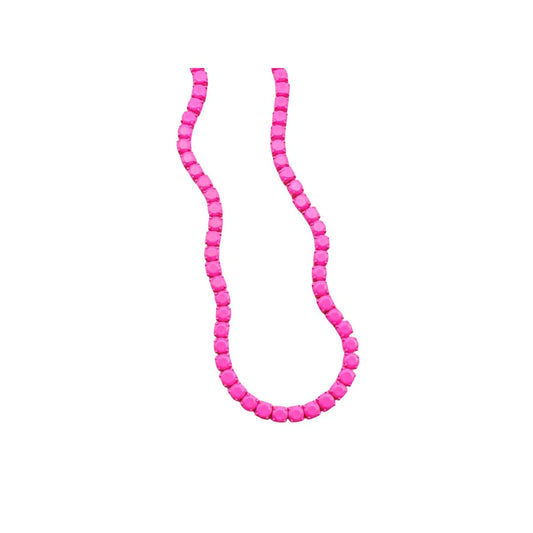 Barbie Link Necklace, neon pink