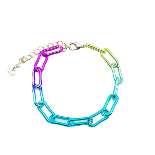 Link Bracelet, rainbow