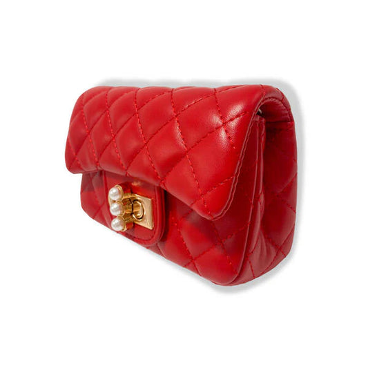 Quilted Purse, Red