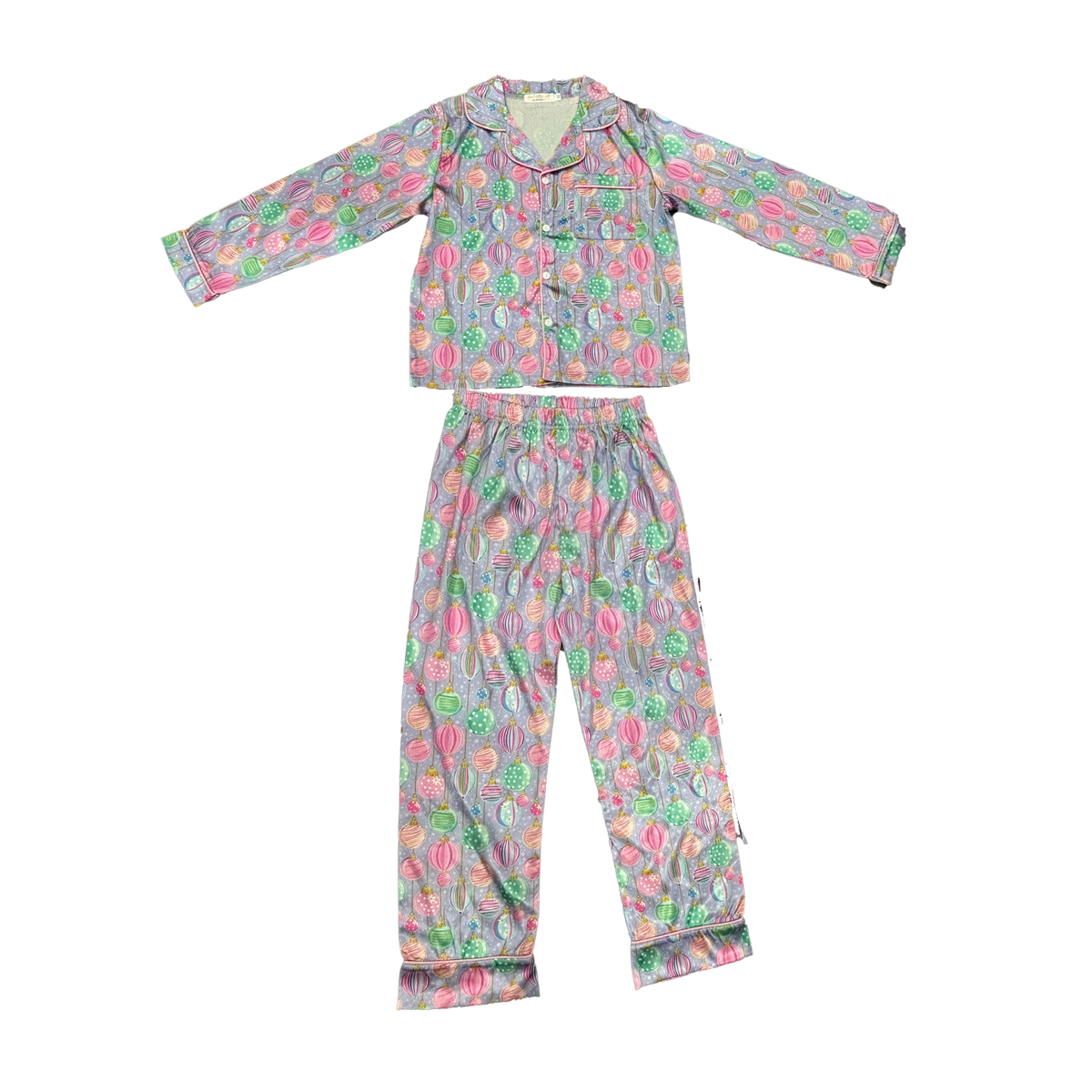 Satin Sleep Pant Set, Ornaments