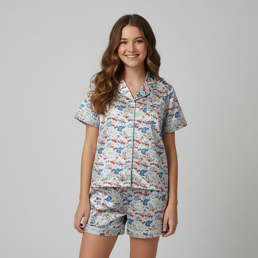 American Cowgirl Satin Loungewear Set
