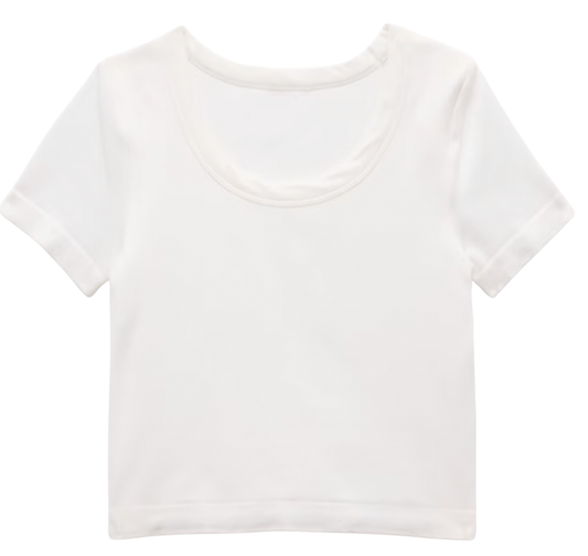 Seamless Basic SS Tee, White