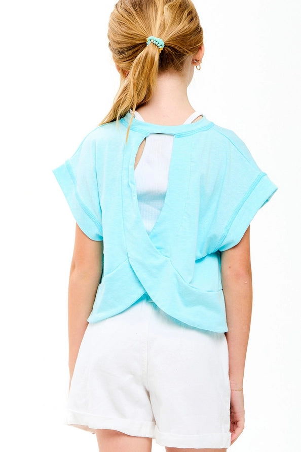 Perfect Time Tee, Aqua