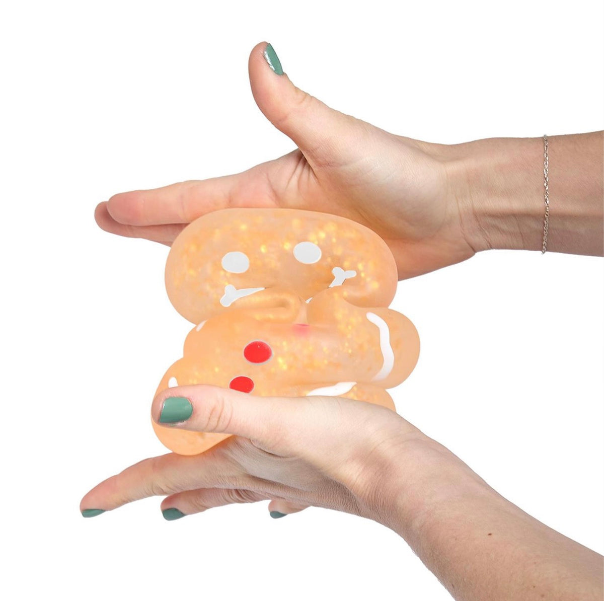 Jumbo Glitter Gingerbread Squishy