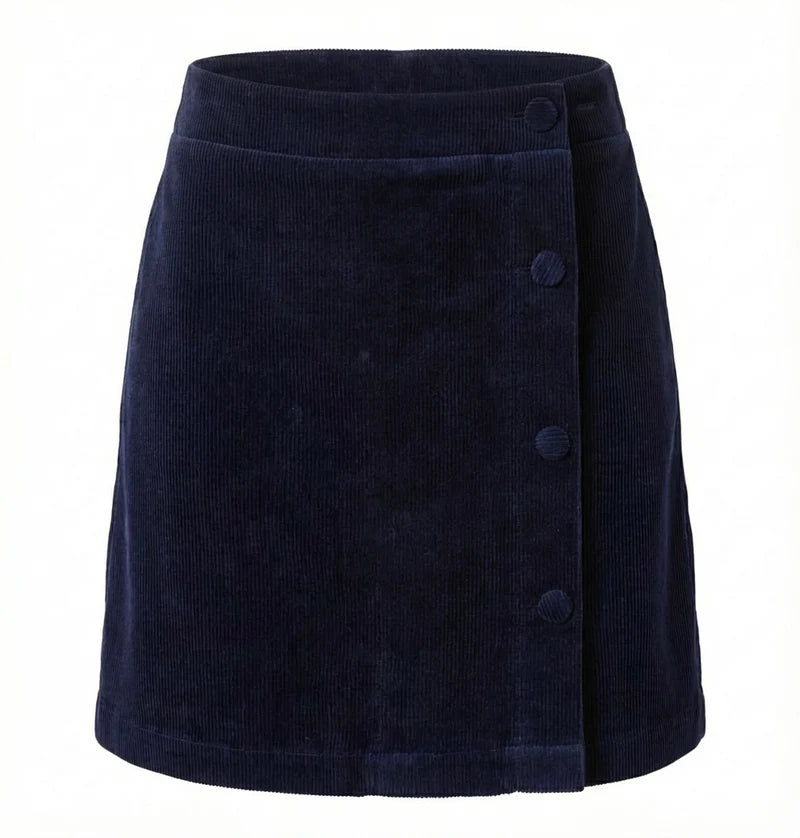 Reese Corduroy Skirt, Midnight Navy