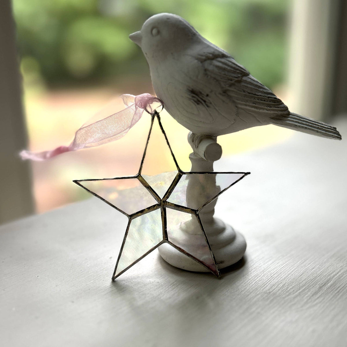 Little Star: Baby Girl Handmade Stained Glass Star