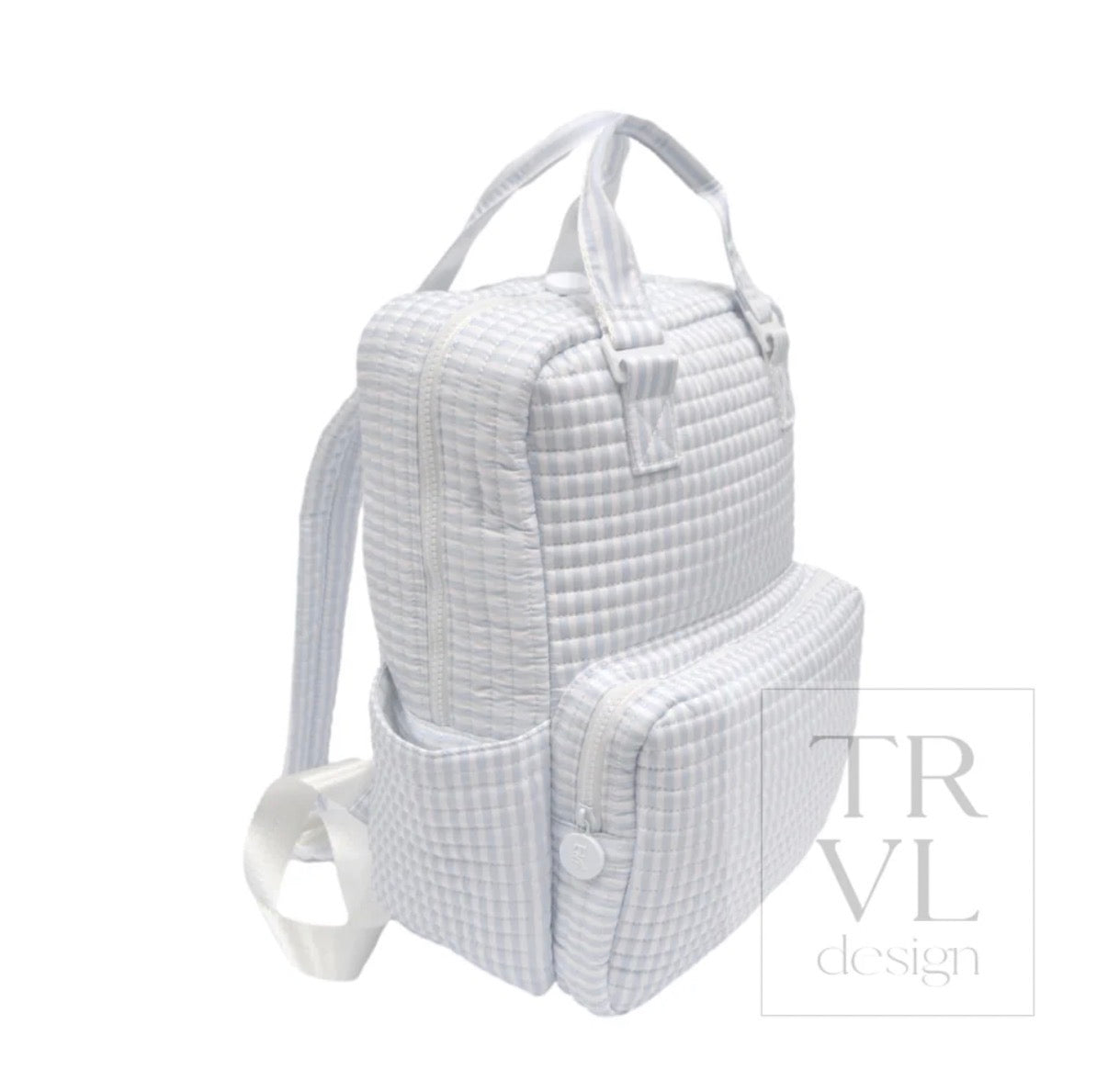QUILTED ALL YOU NEED BAG - PIMLICO STRIPE BLUE
