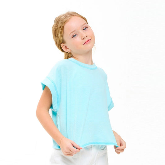 Perfect Time Tee, Aqua