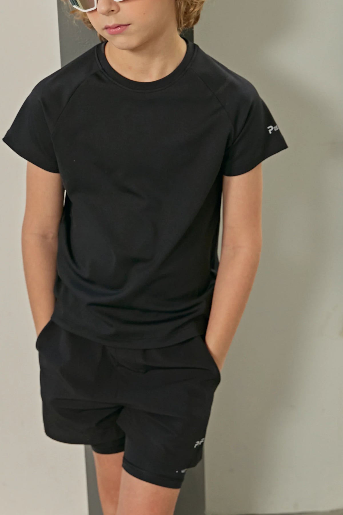 Boys AirFlex 2 in 1 Shorts, Black