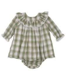 Layla Mallard Grove Plaid Bloomer Set