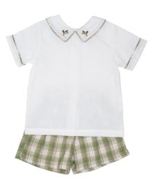 John Mallard Grove Plaid Short Set
