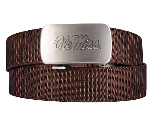 Ole Miss Rebels Cut-to-Size Belt with Gunmetal Clamp Buckle (2 color options)