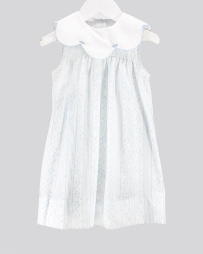 Scalloped Blue Aria Dress