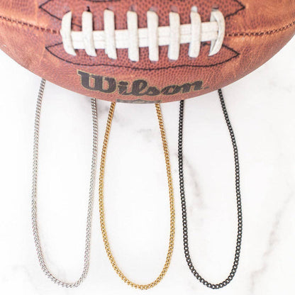 Thin Cuban Link Chain | Silver