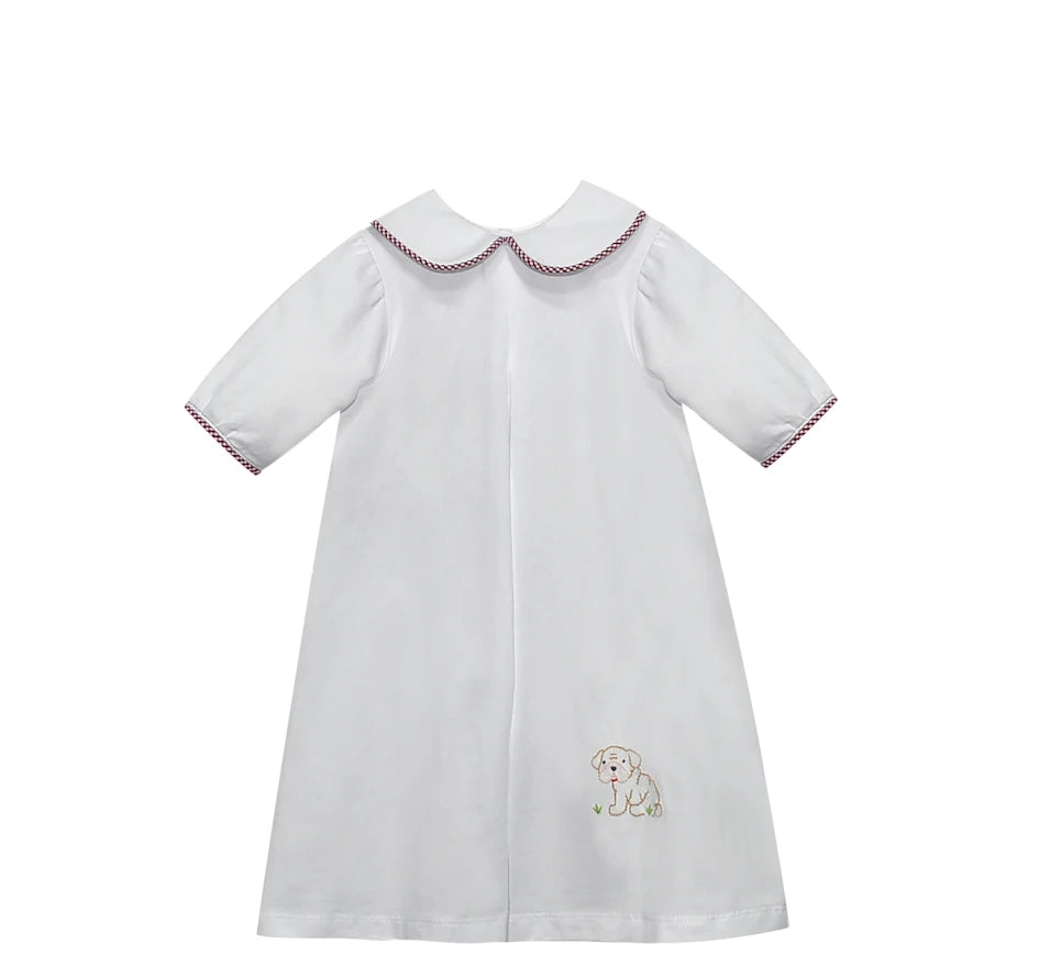 Bulldog Maroon/Grey Knit Daygown