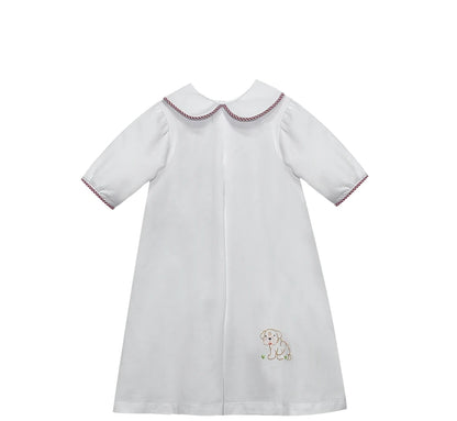 Bulldog Maroon/Grey Knit Daygown