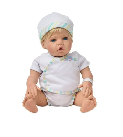 Wee Wonder Tiny Love 18in Doll, Blonde/Blue