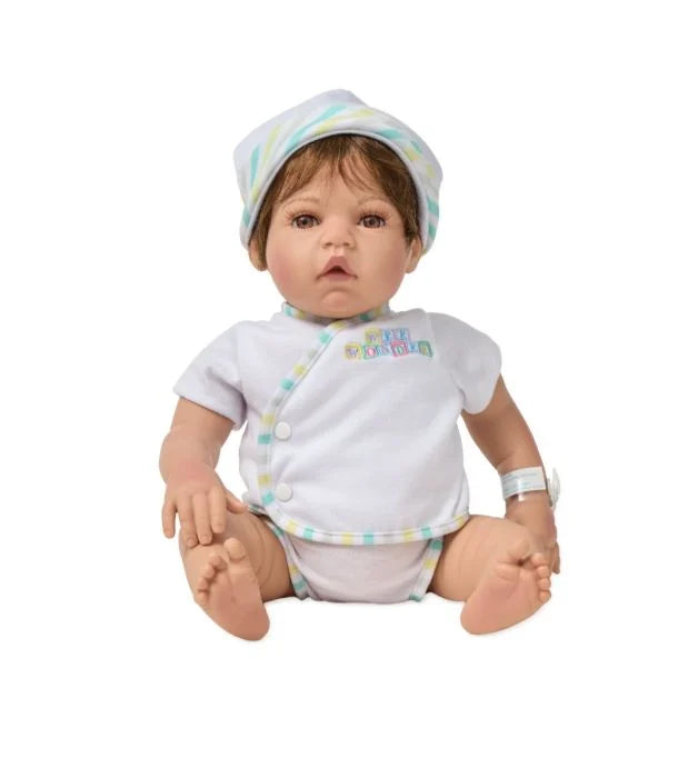 Wee Wonder Tiny Love 18in Doll, Brunette/Brown