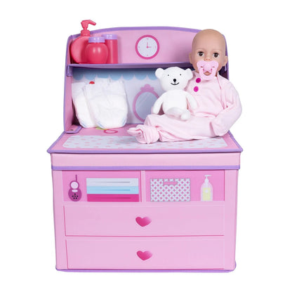 Perfectly Pink Changing Table Set w/Doll