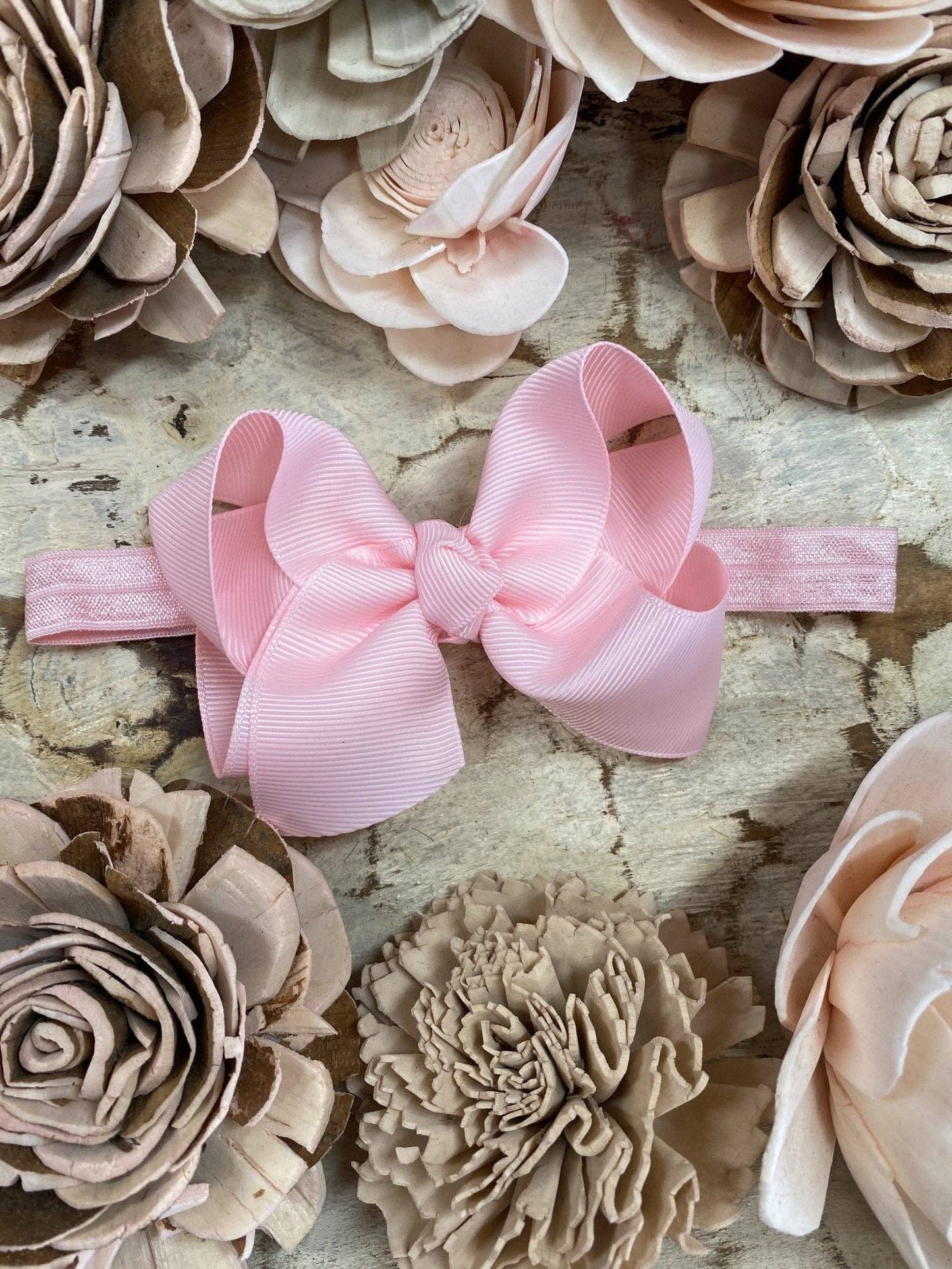 Essential Grosgrain Hair Bow - Headband - 4" (Multiple Colors)