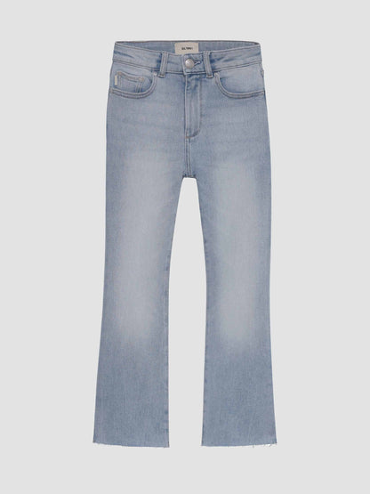 Claire Raw Hem Bootcut Jean, Atlantic Raw