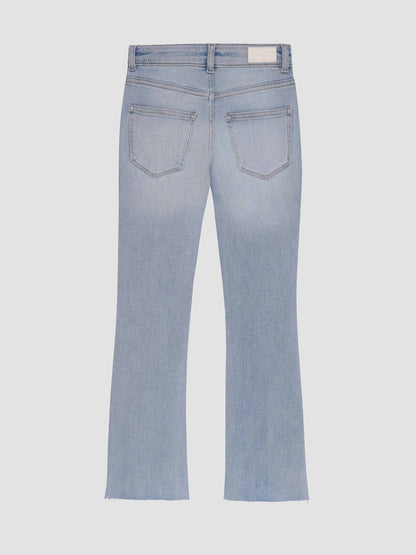 Claire Raw Hem Bootcut Jean, Atlantic Raw
