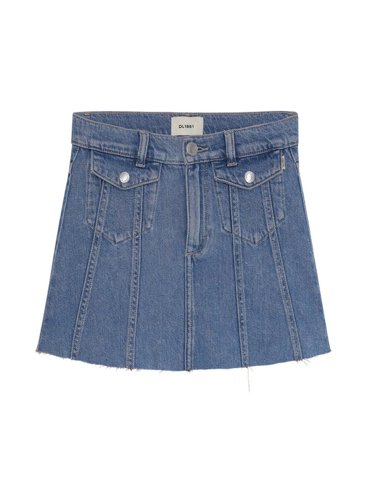 Jenny Mini Skirt, Indigo Rose