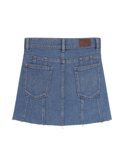 Jenny Mini Skirt, Indigo Rose