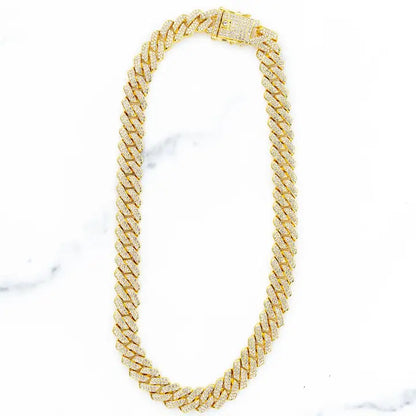 Xl Cz Cuban Link Chain, Gold