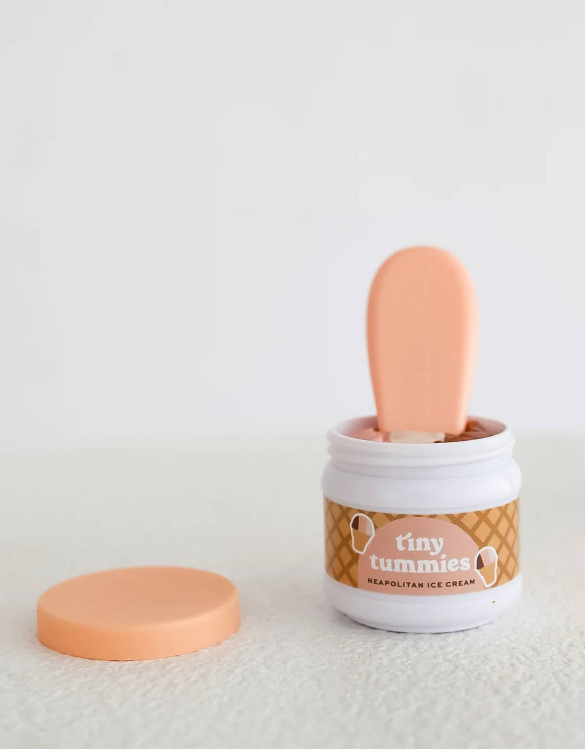 Tiny Tummies Napolitan Icecream jar and spoon set