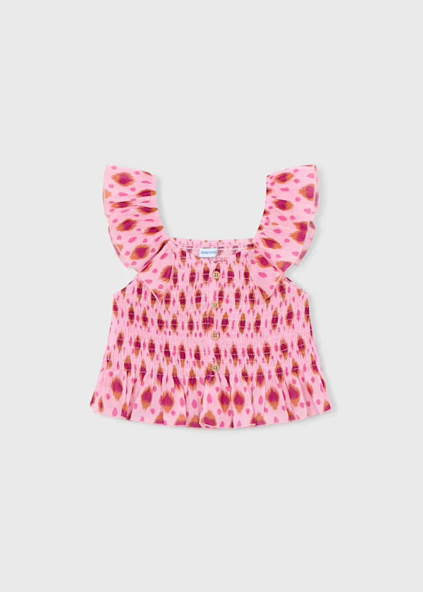 Pink Aztec Bambula Top