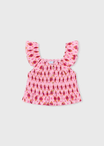 Pink Aztec Bambula Top
