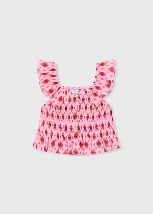 Pink Aztec Bambula Top