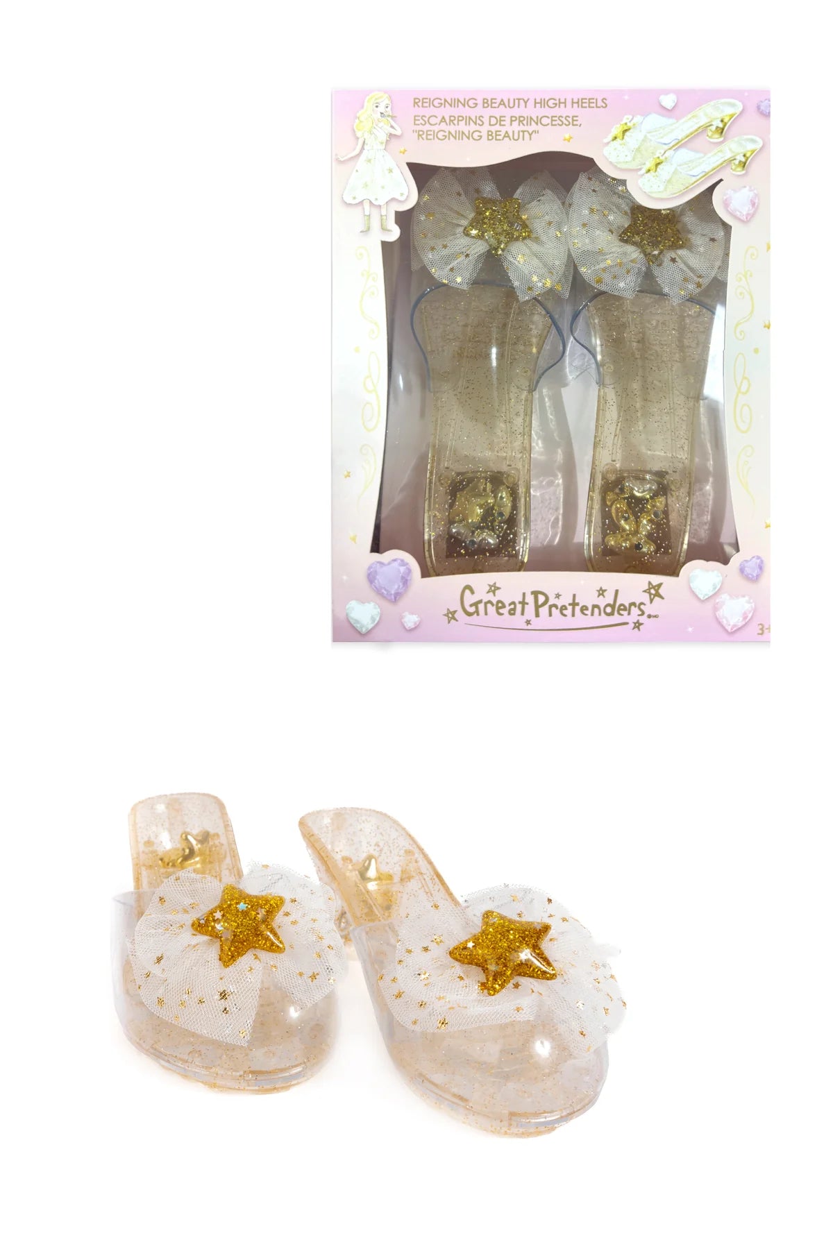 Reigning Beauty High Heels, Gold