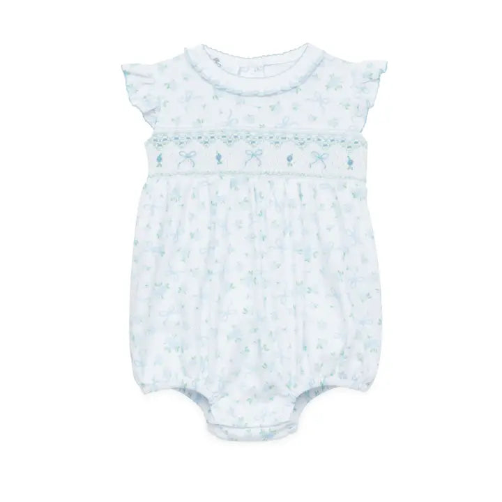 Eloise's Classics Smocked Bubble, Sky Blue