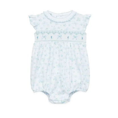 Eloise's Classics Smocked Bubble, Sky Blue